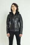 SOPHIE VESTE EN CUIR BIKER FEMME